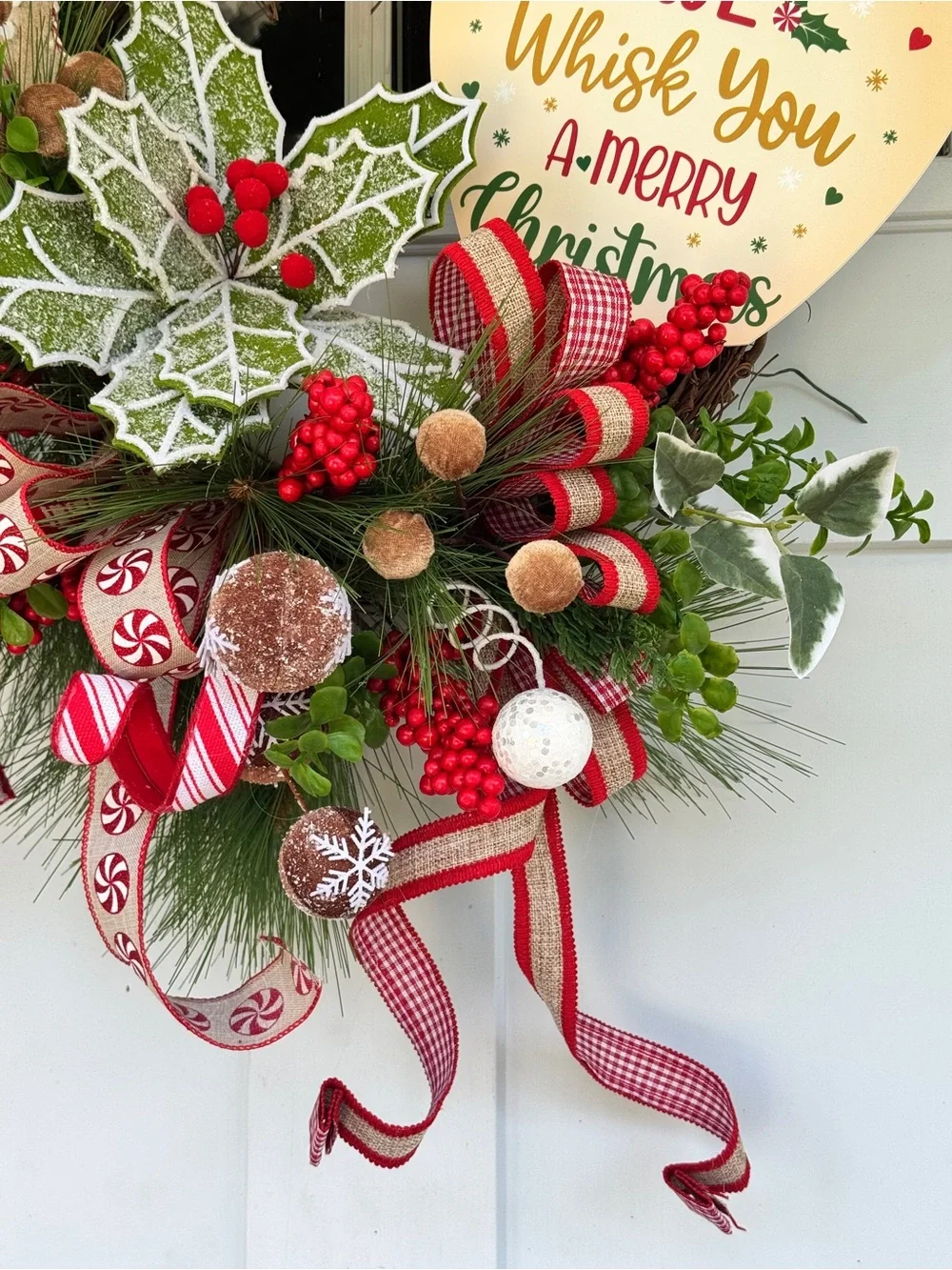 Gingerbread “Whisking You a Merry Christmas” Wreath